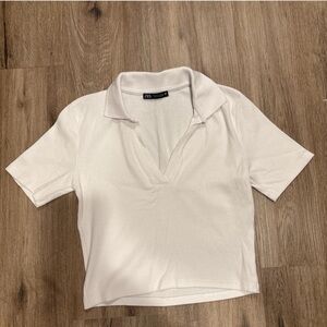 Zara Collared Crop Top